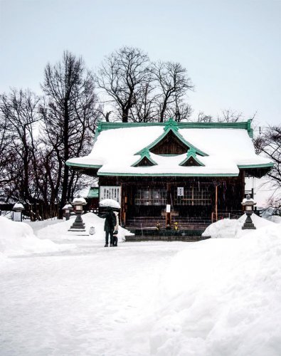 北海道物哀式的自然风光，更多是一种纯白的小镇式的浪漫
